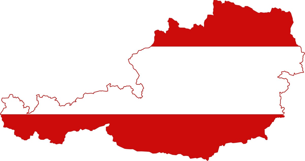ავსტრიის რუკა დროშა