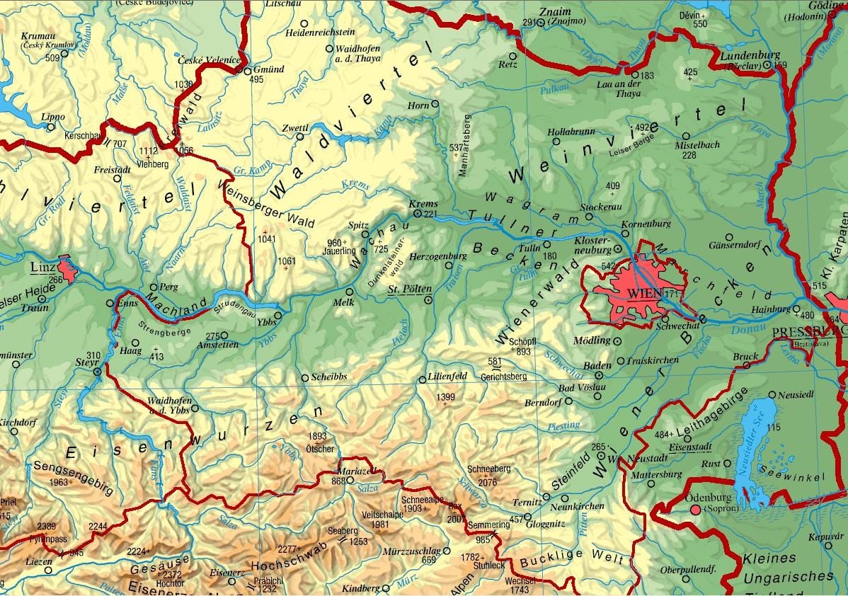 რუკა ქვედა ავსტრია