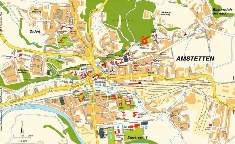 რუკა amstetten ავსტრია