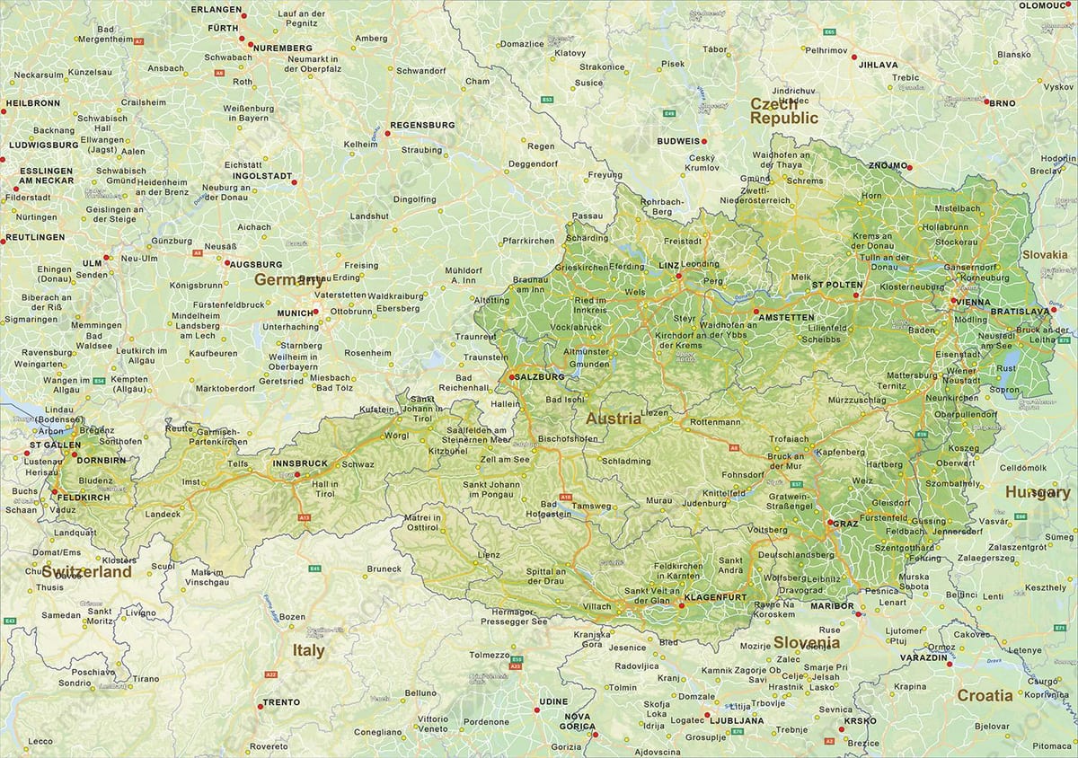 რუკა bruck ავსტრია