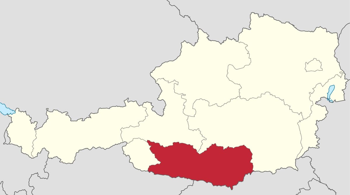 რუკა carinthia ავსტრია 