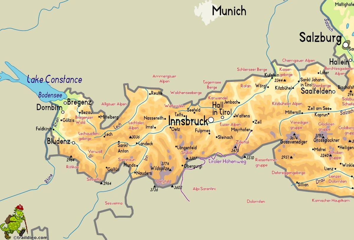 რუკა mayrhofen ავსტრია