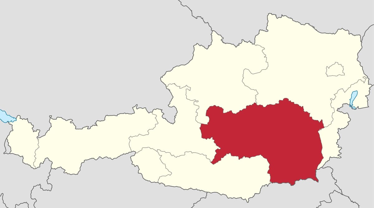 რუკა styria ავსტრია