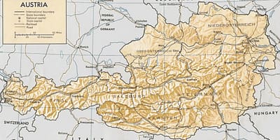 ავსტრიაში გეოგრაფიული რუკა