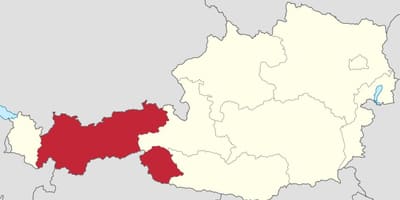 საგრაფო ავსტრიის რუკა