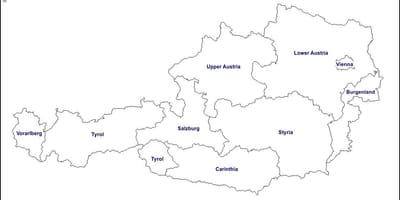 ცარიელი რუკა ავსტრია